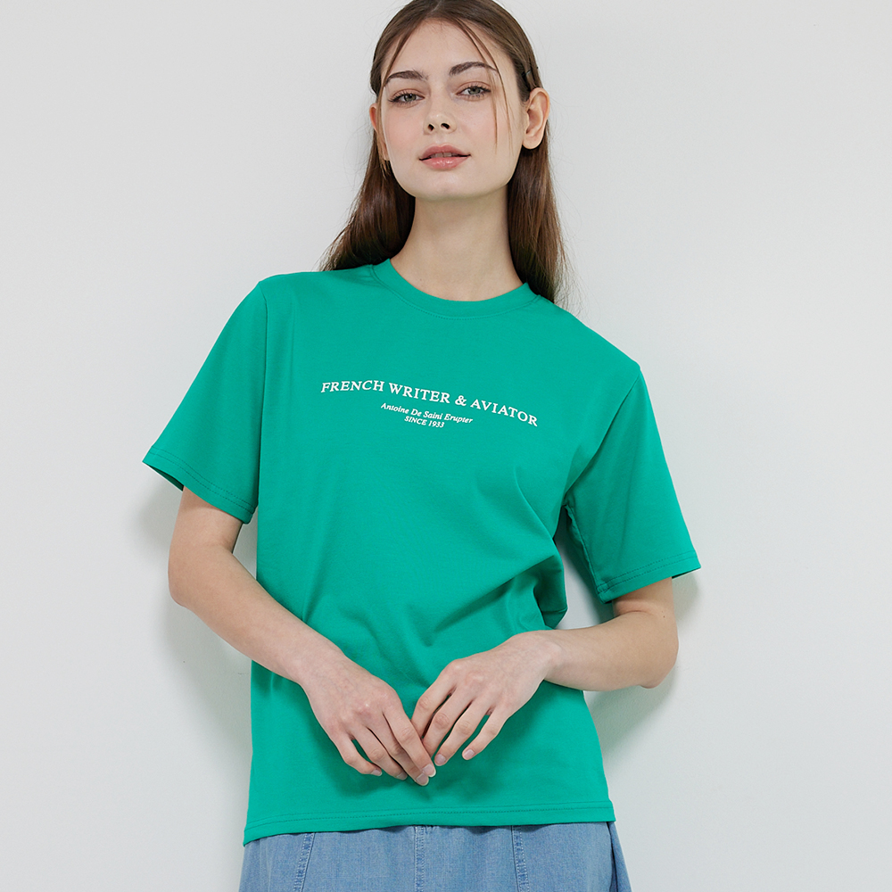 아나카프리 프렌치 레터링 티셔츠_CPS3STS021A